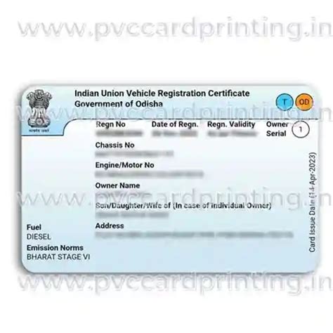 rc book smart card size|download rc card online odisha.